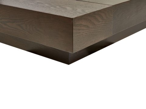 Łóżko LED Ekoskóra ZEN 180 x 200 cm Jesion ciemny