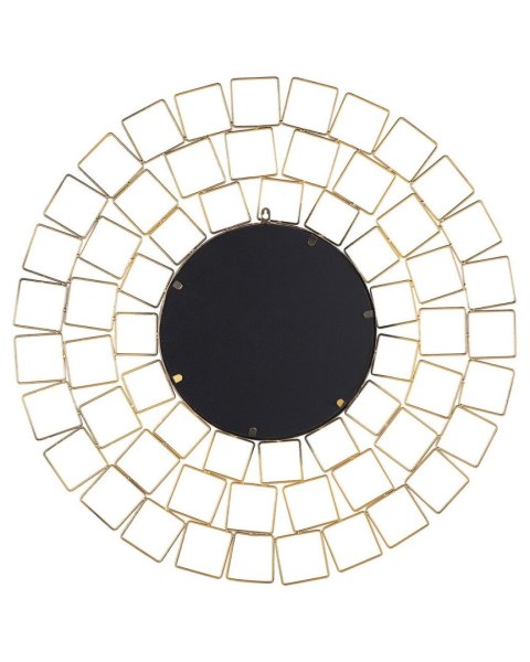 Lustro ścienne LABRIT 90 cm 90 cm Metal Złoty