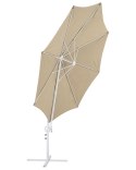 Parasol ogrodowy ⌀ 295 cm szarobeżowy z białym SAVONA II Lumarko!