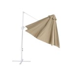 Parasol ogrodowy ⌀ 295 cm szarobeżowy z białym SAVONA II Lumarko!