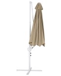 Parasol ogrodowy ⌀ 295 cm szarobeżowy z białym SAVONA II Lumarko!
