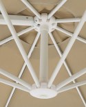 Parasol ogrodowy ⌀ 295 cm szarobeżowy z białym SAVONA II Lumarko!