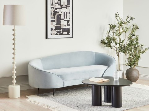 Sofa welurowa niebieska SAVAR