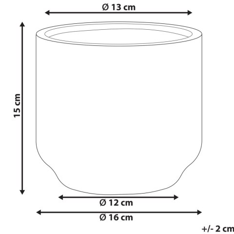 Wazon na kwiaty CYME Kamionka 15 cm Miętowy