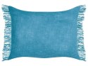 Zestaw 2 poduszek dekoracyjnych MABA Bawełna 50 x 35 cm Niebieski Jednolity Lumarko!