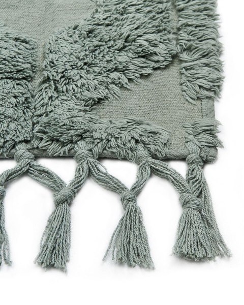 Dywan bawełniany 140 x 200 cm zielony KARS