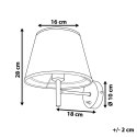 Lampa ścienna Lampa sufitowa COLUMBIA Metal Srebrny Lumarko!