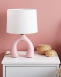 Lampa stołowa ABBIE Ceramika Różowy Lumarko!