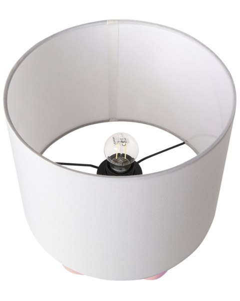 Lampa stołowa ABBIE Ceramika Różowy