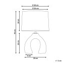 Lampa stołowa ABBIE Ceramika Różowy Lumarko!