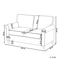 Sofa 2-osobowa jasnobeżowa RONNEBY Lumarko!