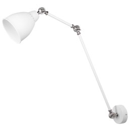 Lampa ścienna MISSISSIPPI Regulowana Metal Biały Lumarko!