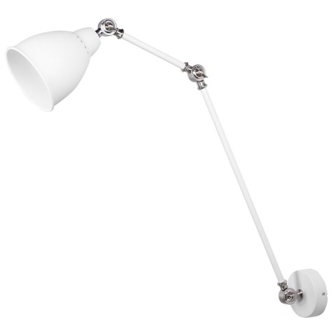 Lampa ścienna MISSISSIPPI Regulowana Metal Biały Lumarko!