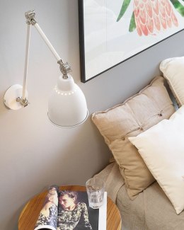 Lampa ścienna MISSISSIPPI Regulowana Metal Biały Lumarko!