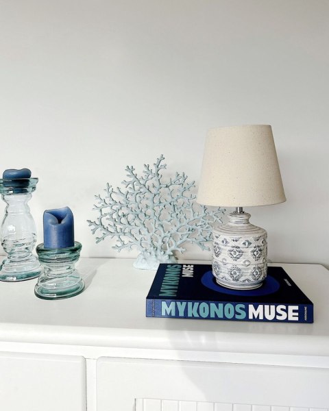 Lampa stołowa ROSANNA Ceramika Beżowy