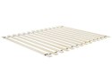 Łóżko LED Rattan AURAY 160 x 200 cm Czarny