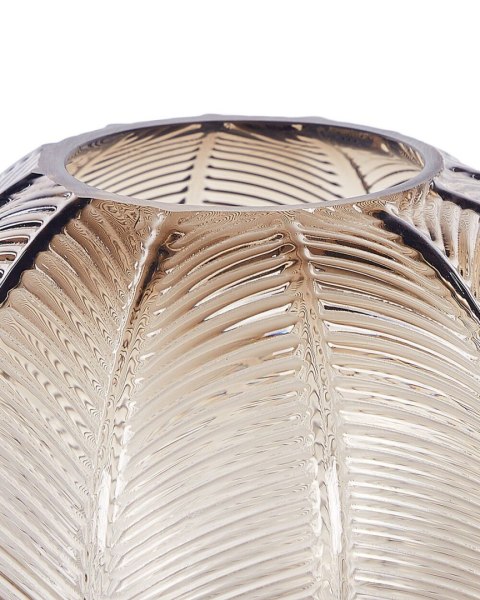 Wazon na kwiaty FELLI Szkło 24 cm Brązowy