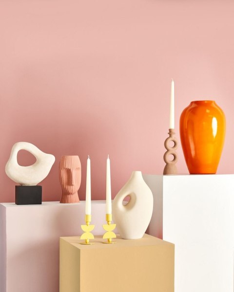 Wazon na kwiaty KOMOTINI Ceramika 32 cm Złamana biel