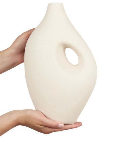 Wazon na kwiaty KOMOTINI Ceramika 32 cm Złamana biel