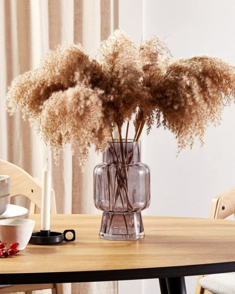 Wazon na kwiaty MEGALO Szkło 26 cm Szary