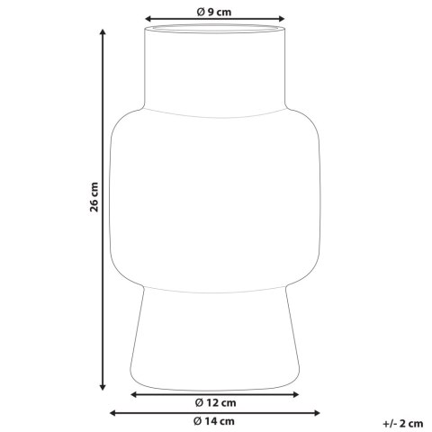 Wazon na kwiaty MEGALO Szkło 26 cm Szary