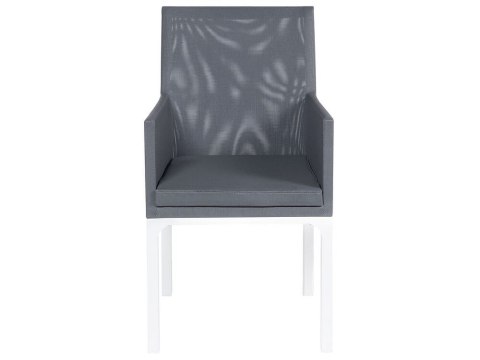 Zestaw ogrodowy dla 6 osób BACOLI z poduszkami Metal Szary