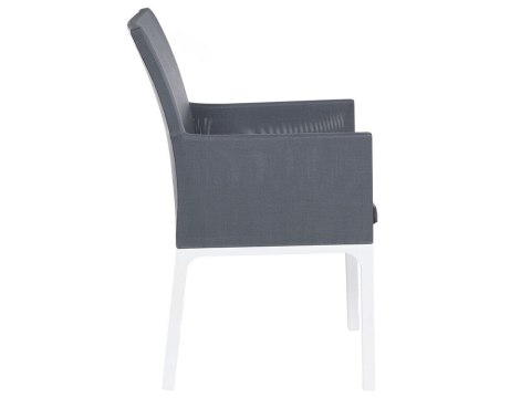 Zestaw ogrodowy dla 6 osób BACOLI z poduszkami Metal Szary