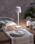 Bezprzewodowa lampa stołowa LED VALIRA Metal Biały