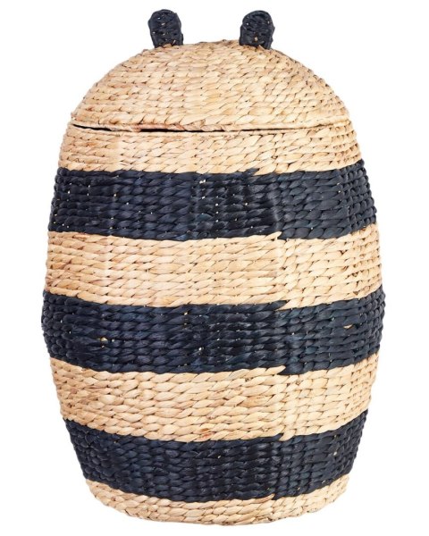 Kosz pleciony pszczoła z hiacyntu wodnego naturalny KNYSNA