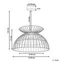 Lampa wisząca MAHANADI Metal Mosiężny Lumarko!