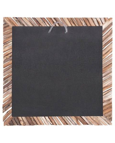 Lustro ścienne KANAB 60 cm 60 cm Drewno Brązowy