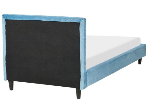 Pokrowiec na łóżko Welur FITOU 90 x 200 cm Błękitny