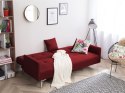 Sofa rozkładana czerwona LUCAN Lumarko!