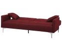 Sofa rozkładana czerwona LUCAN Lumarko!