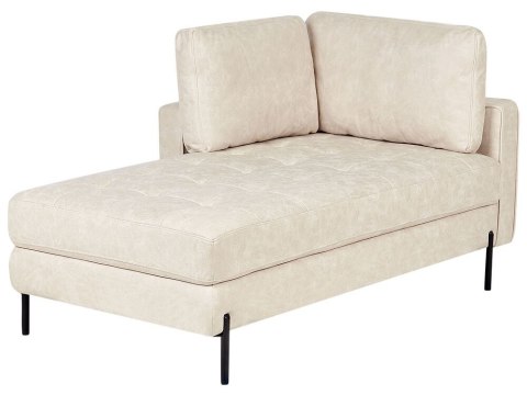 Szezlong prawostronny jasnobeżowy REBAIS