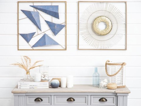 Dekoracja ścienna MERCURY Metal Złoty 50 cm