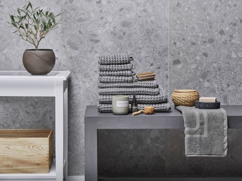 Komplet 9 ręczników AREORA Bawełna Jasnoszary