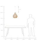 Lampa wisząca MOLOPO Papier Piaskowy Lumarko!