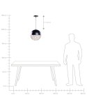 Lampa wisząca PADMA Metal Czarny Lumarko!