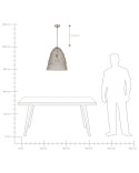 Lampa wisząca PALAR Metal Mosiężny Lumarko!
