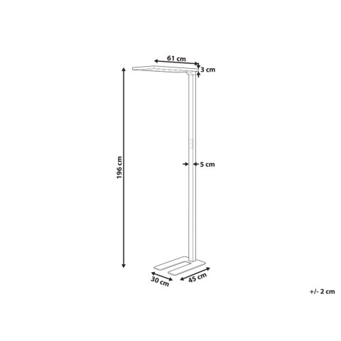 Lapmpa podłogowa LED ORION Z czujnikiem ruchu Metal Czarny