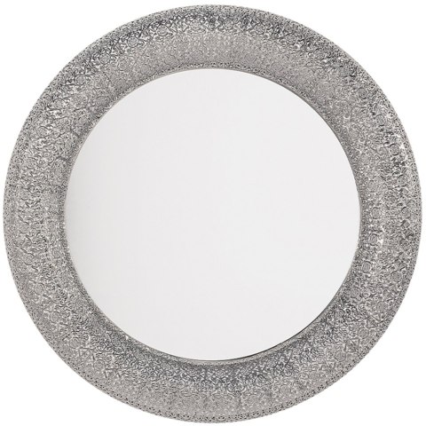 Lustro ścienne CHANNAY 80 cm 80 cm Metal Srebrny