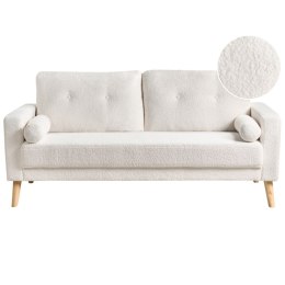 Sofa 2-osobowa teddy złamana biel KALMAR Lumarko!