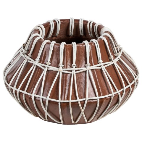 Wazon dekoracyjny KLUET Ceramika 22 cm Brązowy