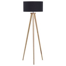 Lampa podłogowa NITRA Drewno Czarny Lumarko!
