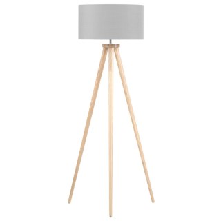 Lampa podłogowa NITRA Drewno Szary