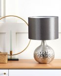 Lampa stołowa YAKIMA Porcelana Srebrny Lumarko!