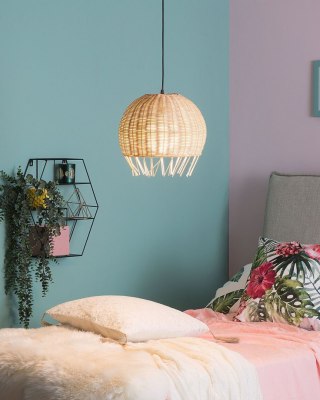 Lampa wisząca DRINO Rattan Jasnobrązowy