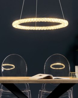 Lampa wisząca LED MAGAT Kryształ Srebrny Lumarko!
