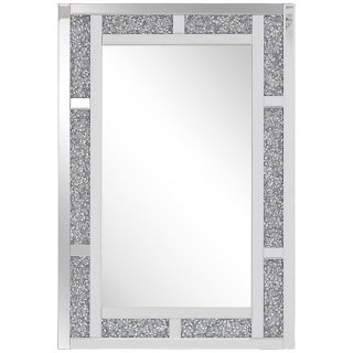 Lustro ścienne AVRILLE 60 cm 90 cm Srebrny
